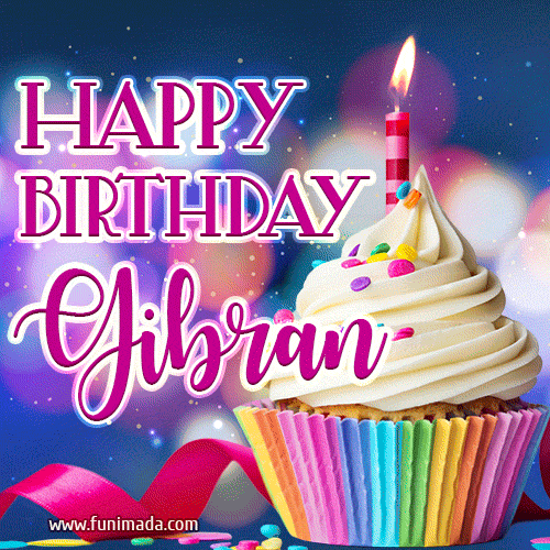 Happy Birthday Gibran - Lovely Animated GIF