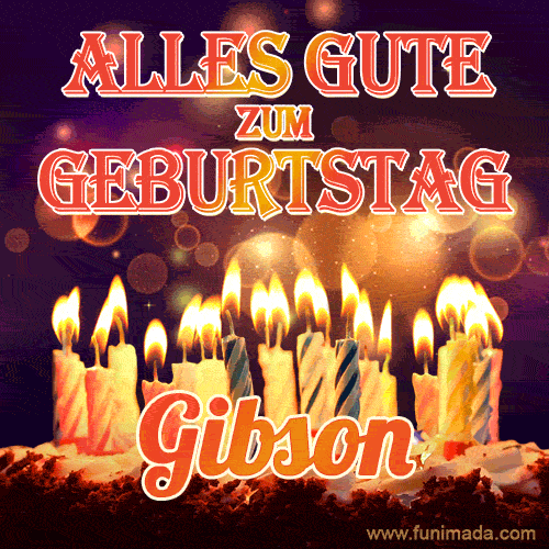 Alles Gute zum Geburtstag Gibson (GIF)