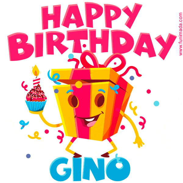 Funny Happy Birthday Gino GIF