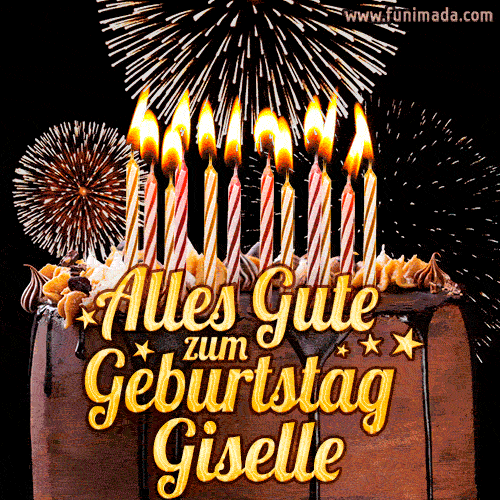Alles Gute zum Geburtstag Giselle (GIF)