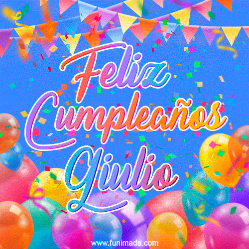 Feliz Cumpleaños Giulio (GIF)