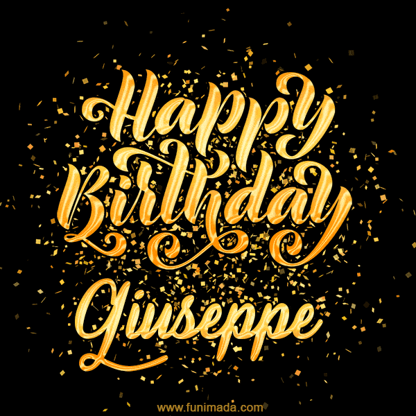 Happy Birthday Card for Giuseppe - Download GIF and Send for Free