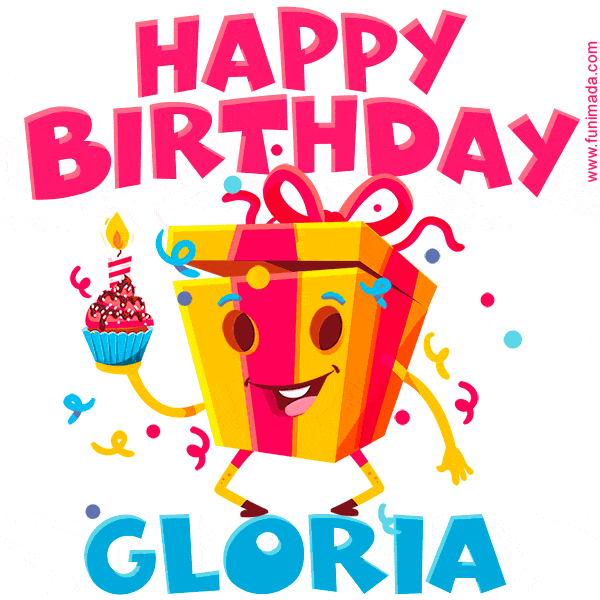 Funny Happy Birthday Gloria GIF
