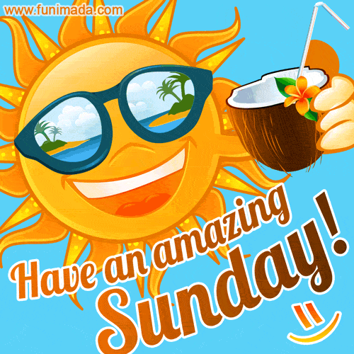 Good morning friends! Wishing you an amazing Sunday! Download best sunshine  GIF. - Download on 
