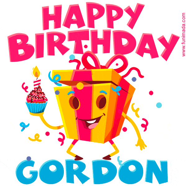 Funny Happy Birthday Gordon GIF