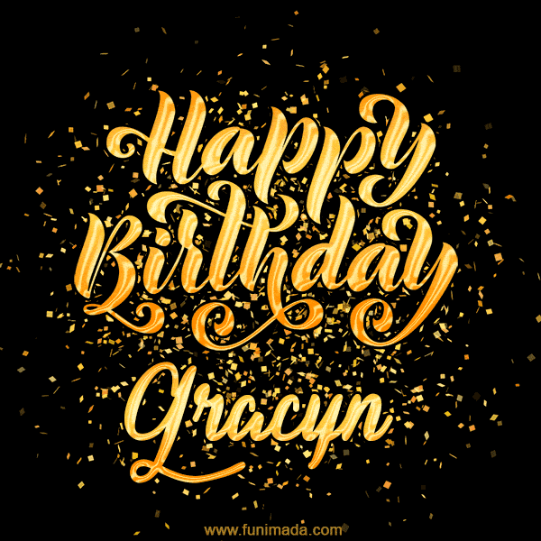 Happy Birthday Card for Gracyn - Download GIF and Send for Free
