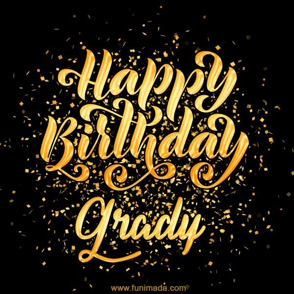 Happy Birthday Card for Grady - Download GIF and Send for Free