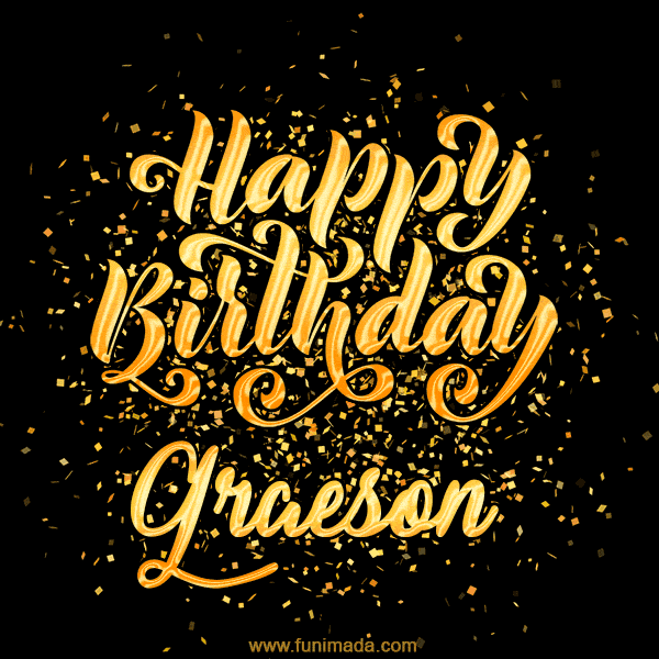 Happy Birthday Card for Graeson - Download GIF and Send for Free