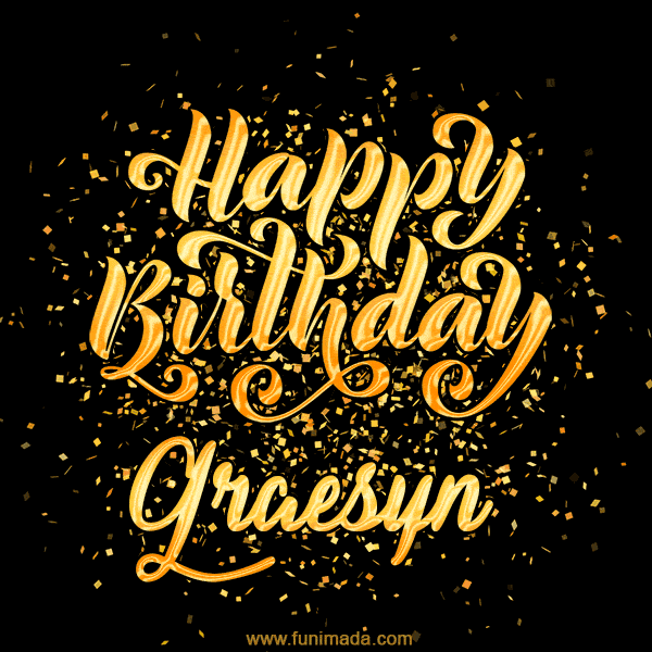 Happy Birthday Card for Graesyn - Download GIF and Send for Free