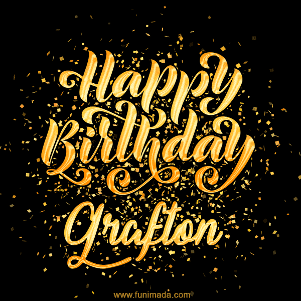 Happy Birthday Card for Grafton - Download GIF and Send for Free