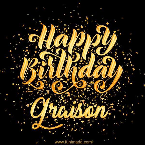 Happy Birthday Card for Graison - Download GIF and Send for Free
