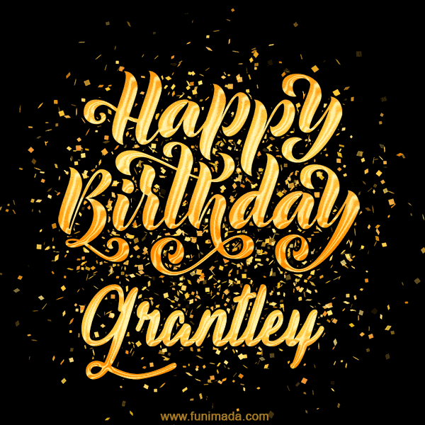 Happy Birthday Card for Grantley - Download GIF and Send for Free