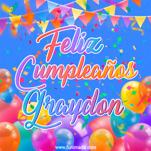 Feliz Cumpleaños Graydon (GIF)