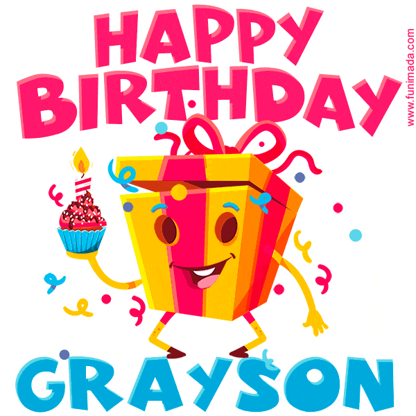 Funny Happy Birthday Grayson GIF