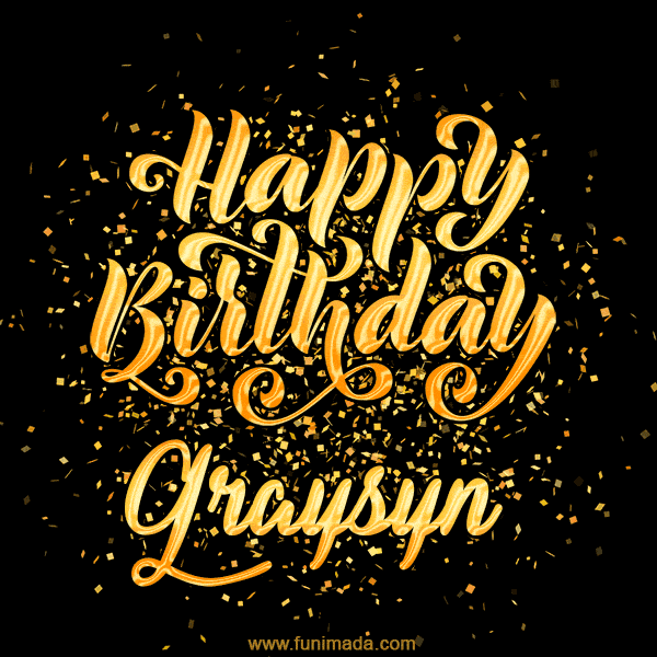 Happy Birthday Card for Graysyn - Download GIF and Send for Free