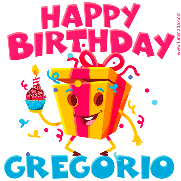 Funny Happy Birthday Gregorio GIF