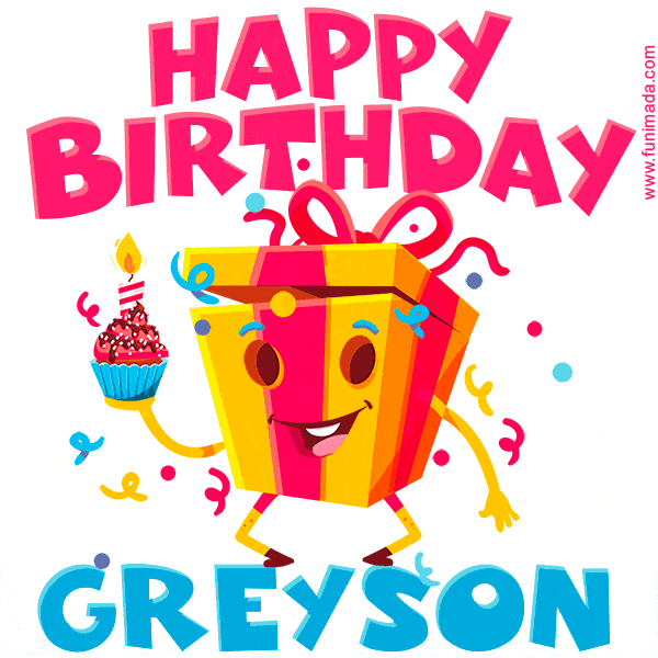 Funny Happy Birthday Greyson GIF