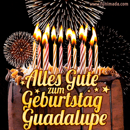 Alles Gute zum Geburtstag Guadalupe (GIF)