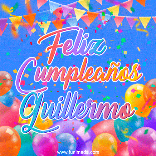 Feliz Cumpleaños Guillermo (GIF)