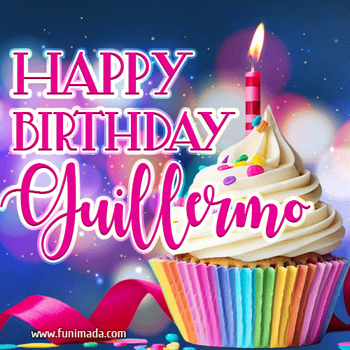Happy Birthday Guillermo - Lovely Animated GIF