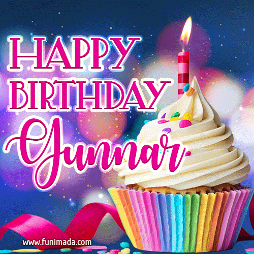 Happy Birthday Gunnar - Lovely Animated GIF