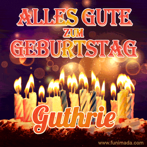 Alles Gute zum Geburtstag Guthrie (GIF)