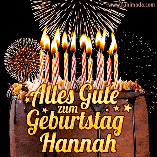 Alles Gute zum Geburtstag Hannah (GIF)