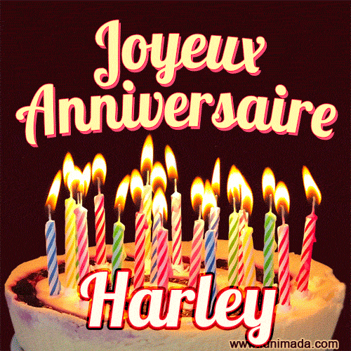 Joyeux anniversaire Harley GIF