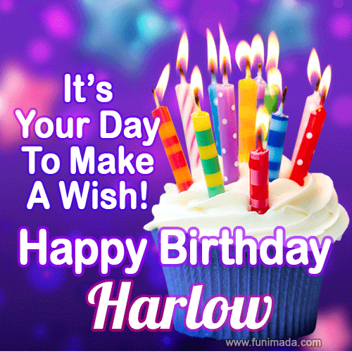 It's Your Day To Make A Wish! Happy Birthday Harlow!