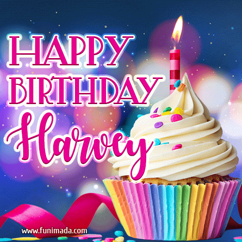 Happy Birthday Harvey - Lovely Animated GIF