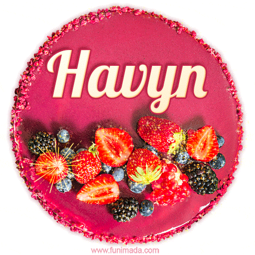 Happy Birthday Cake with Name Havyn - Free Download