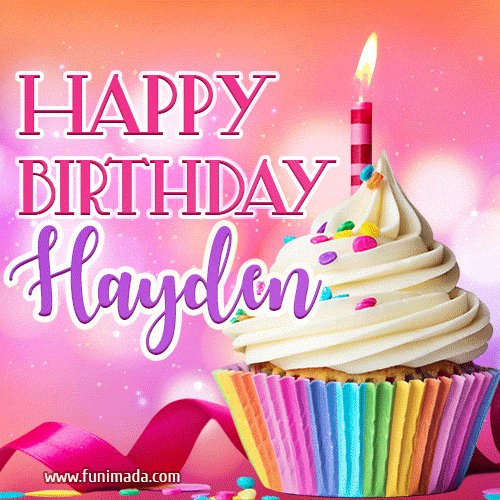 Happy Birthday Hayden - Lovely Animated GIF