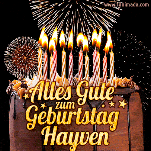 Alles Gute zum Geburtstag Hayven (GIF)