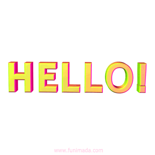 HELLO 3D Text GIF - Download on 