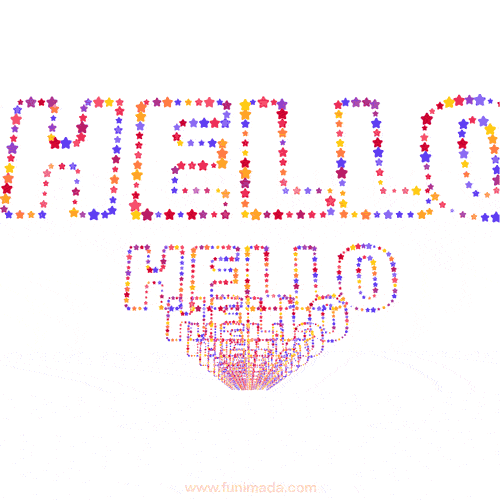 Hello. Simple Animated Text GIF.