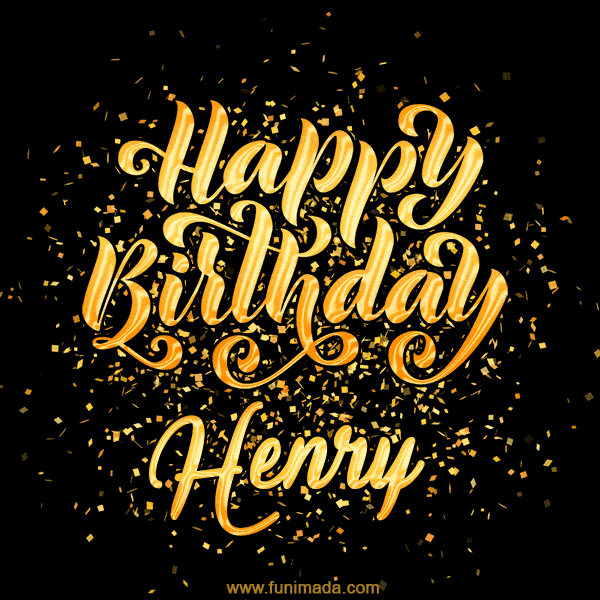 Happy Birthday Card for Henry - Download GIF and Send for Free