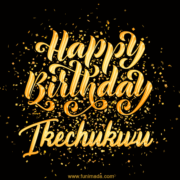 Happy Birthday Card for Ikechukwu - Download GIF and Send for Free