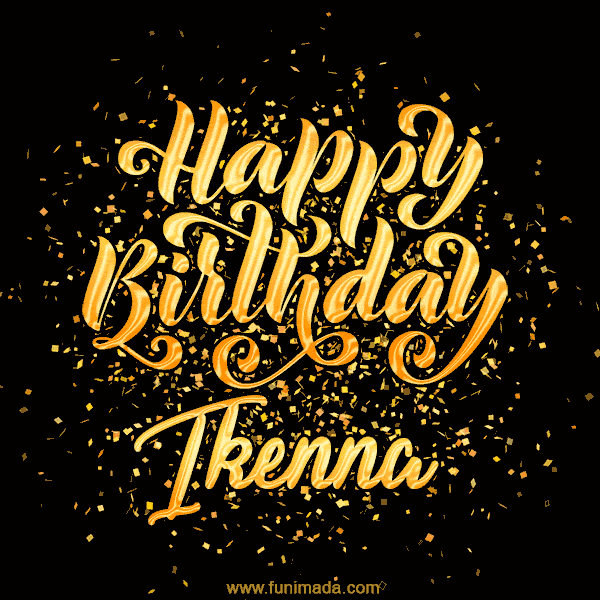 Happy Birthday Card for Ikenna - Download GIF and Send for Free