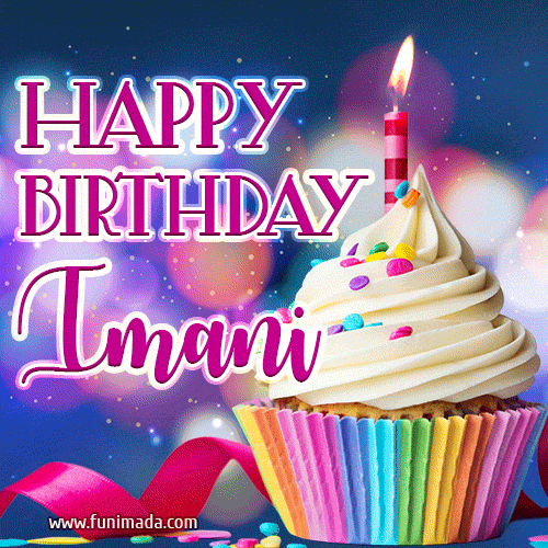 Happy Birthday Imani - Lovely Animated GIF