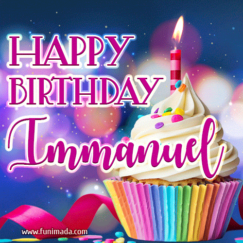 Happy Birthday Immanuel - Lovely Animated GIF