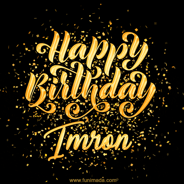 Happy Birthday Card for Imron - Download GIF and Send for Free