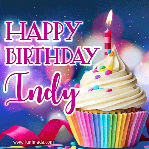 Happy Birthday Indy - Lovely Animated GIF