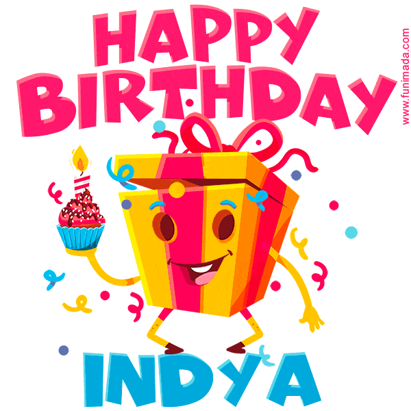 Funny Happy Birthday Indya GIF