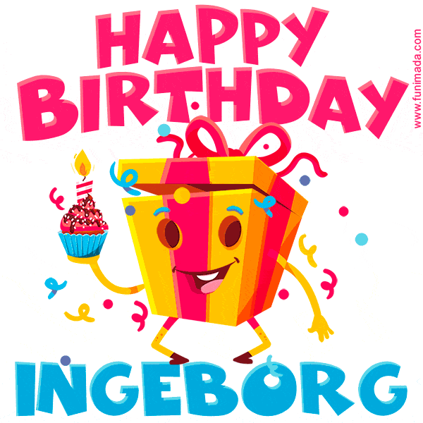 Funny Happy Birthday Ingeborg GIF