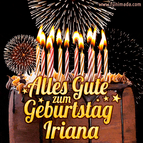 Alles Gute zum Geburtstag Iriana (GIF)