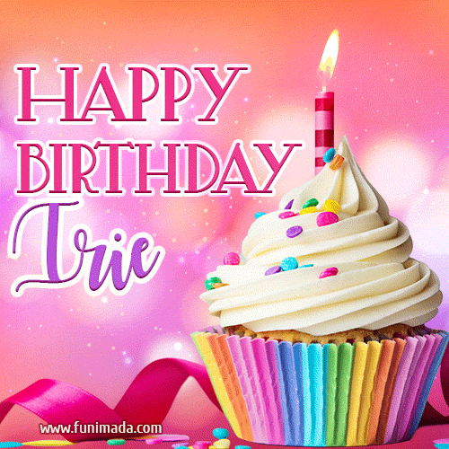 Happy Birthday Irie - Lovely Animated GIF