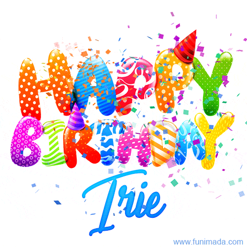 Happy Birthday Irie - Creative Personalized GIF With Name
