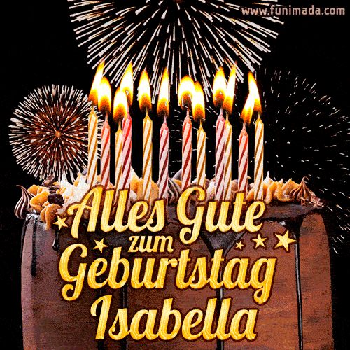 Alles Gute zum Geburtstag Isabella (GIF)