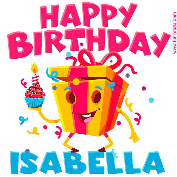 Funny Happy Birthday Isabella GIF