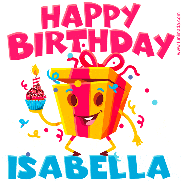 Funny Happy Birthday Isabella GIF